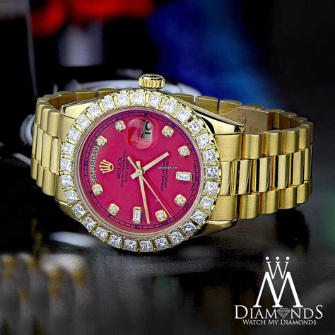 red rolex diamond|red face Rolex for sale.